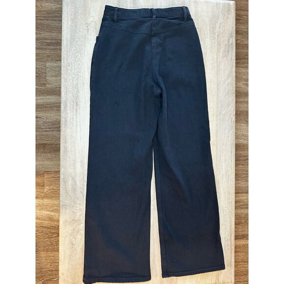 Aritzia Wilfred Free Black Modern Canvas Utility Straight Leg Pants Size 2 - Picture 8 of 8